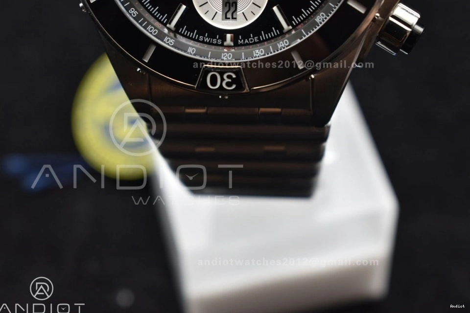 Bracelet SS 44mm Best B01 SS Dial A7750 BLSF Edition Black on 1:1 Chronomat 1123